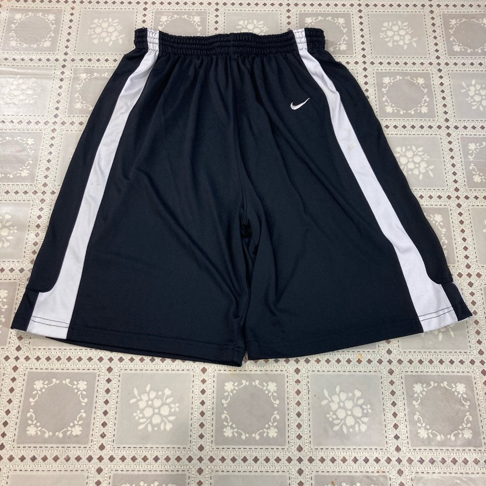 Nike  Dri-fit Men's Black NBA Shorts with White Stripes. Size Large